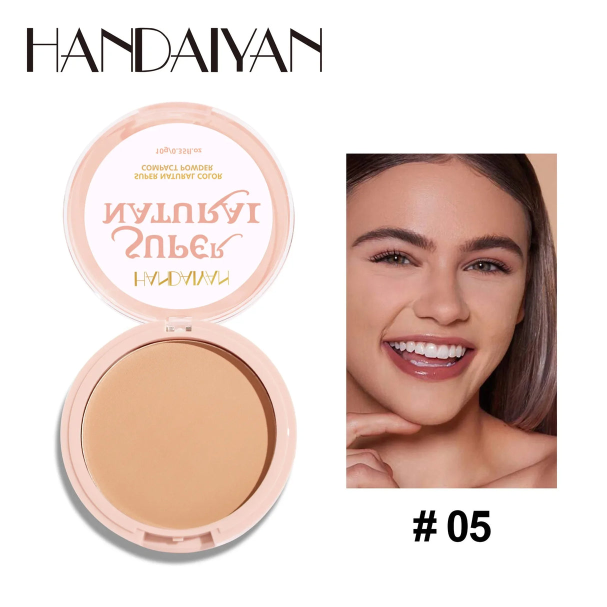 8 Colors Matte Face Pressed Powder 24 Hours Oil Control Natural Foundation Brightening Full Coverage Setting Powder Face Makeup