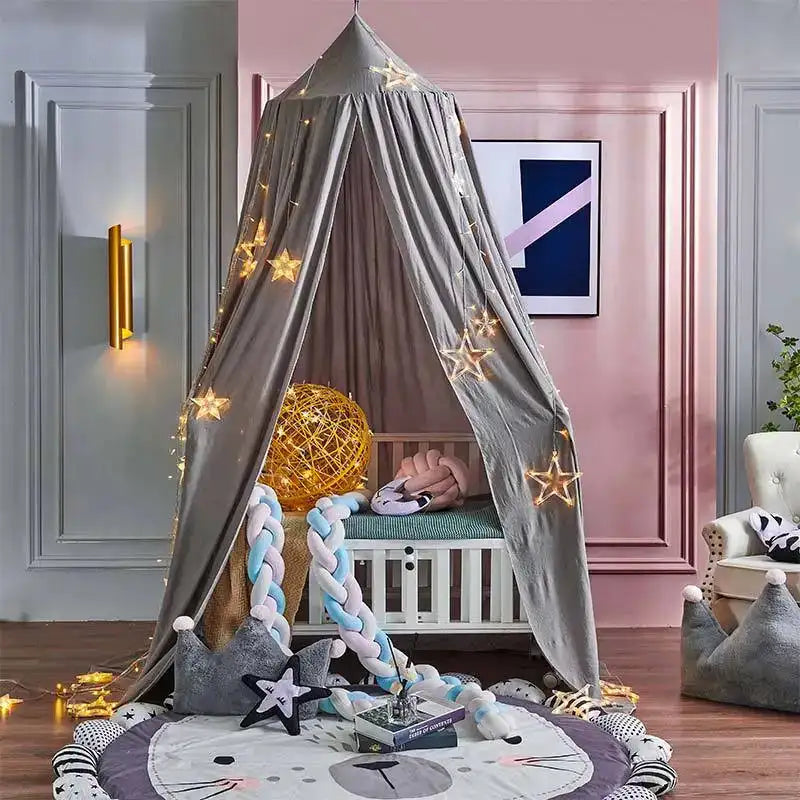 Kids Mosquito Net Baby Crib Curtain Hanging Tent Bed Decor Girl Princess Hanging Bed Canopy Living Corner Play Reading NookDecor - Lootquake