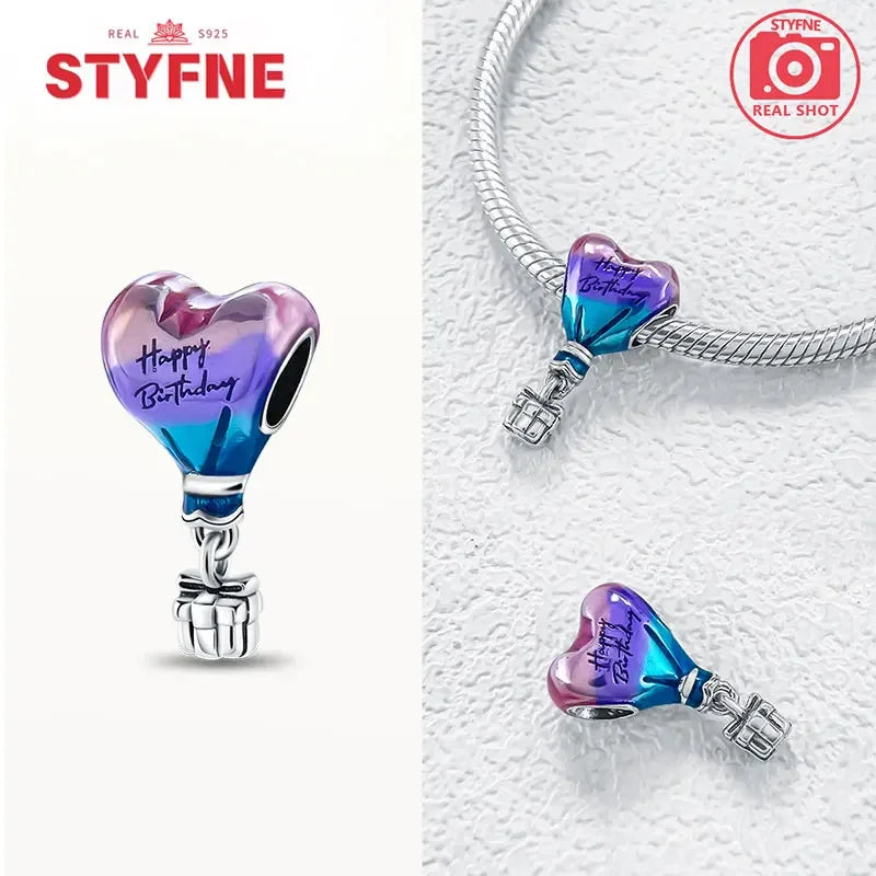 S925 Silver Happy Birthday Charms Love Numbers Celebration Anniversary Serie Beads for Women Diy Original Bracelet Jewelry Gift - Lootquake