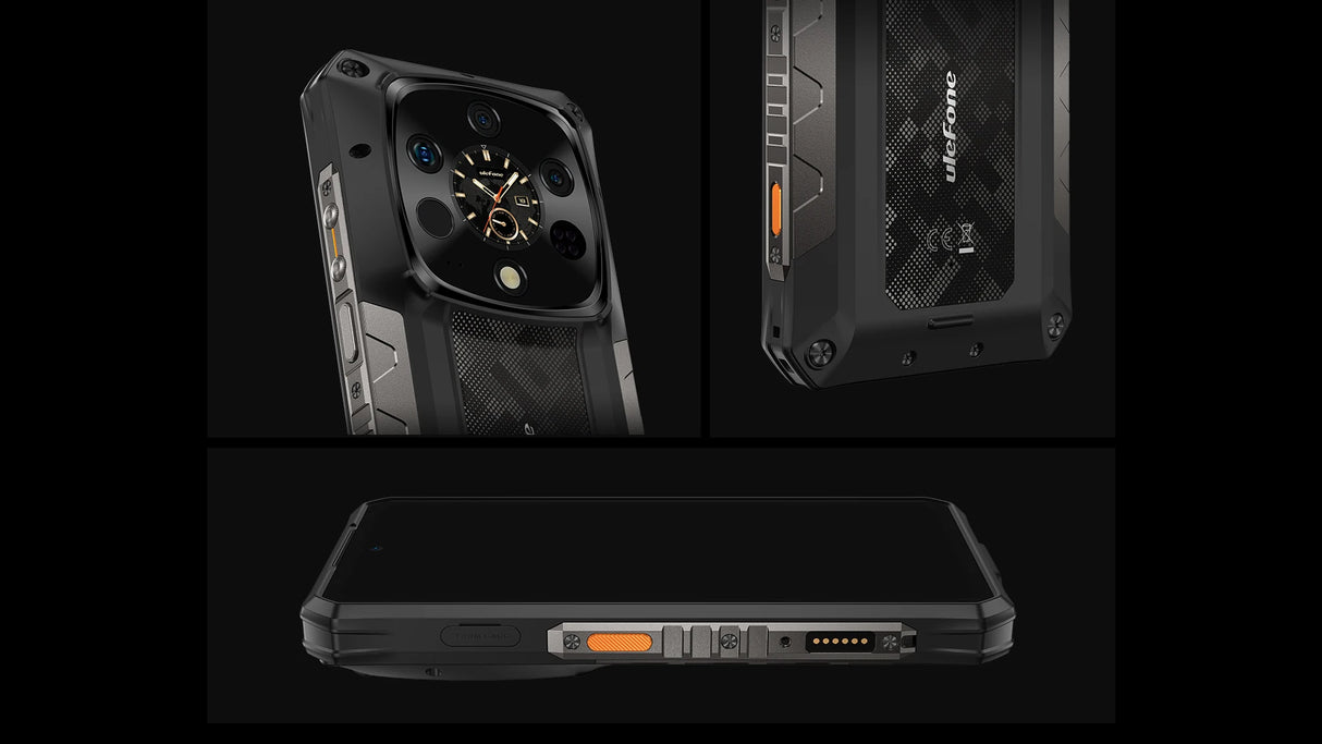 Teléfono robusto Ulefone Armor 28 Ultra 5G con imagen térmica por IA, Dimensity 9300+, 1 TB de ROM, 32 GB de RAM, Android, AMOLED