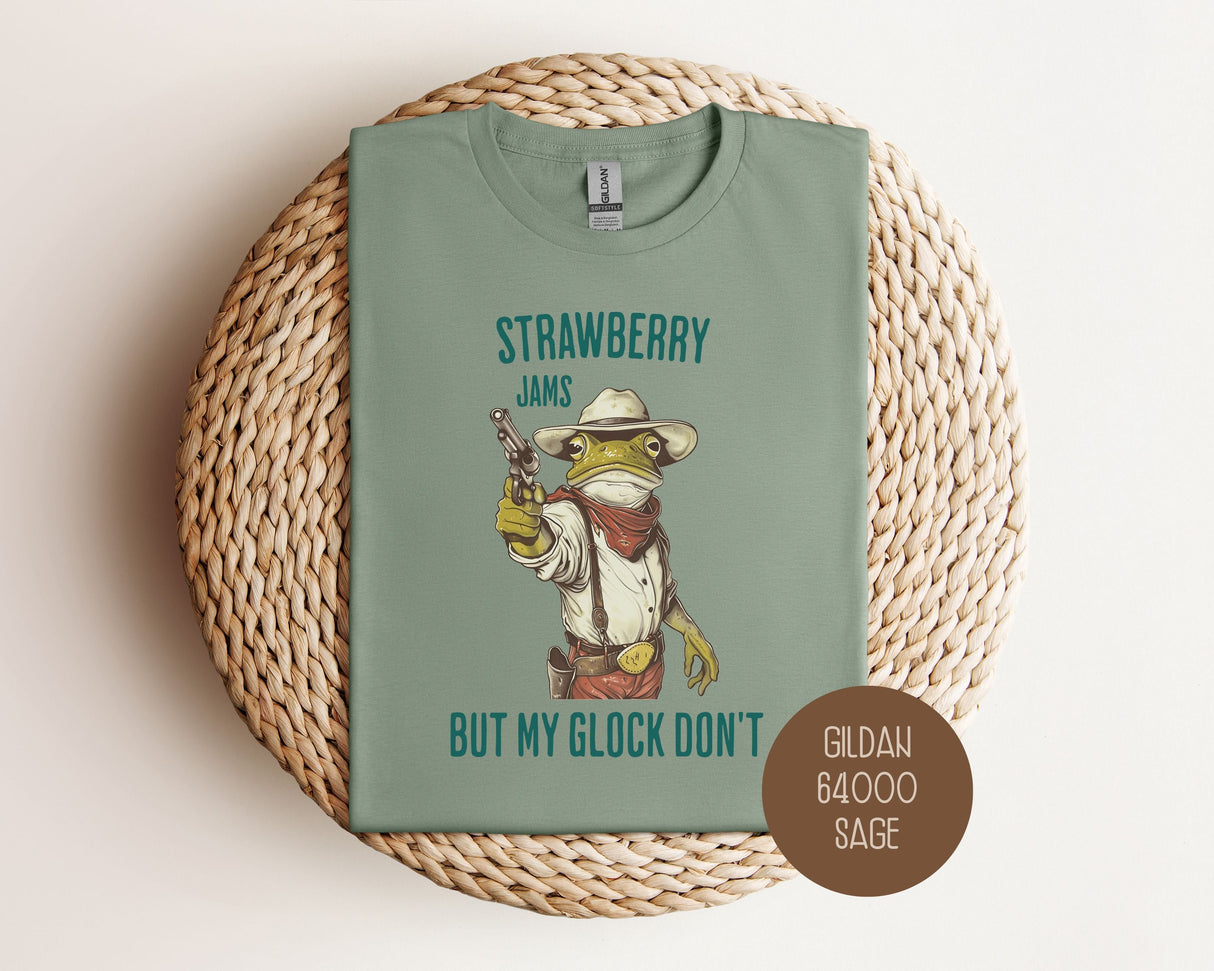 Strawberry Jams But My Glock Don't Shirt-2