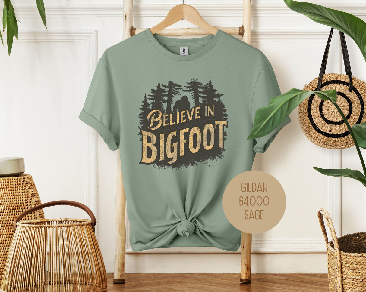 I Believe in Bigfoot Shirt-9
