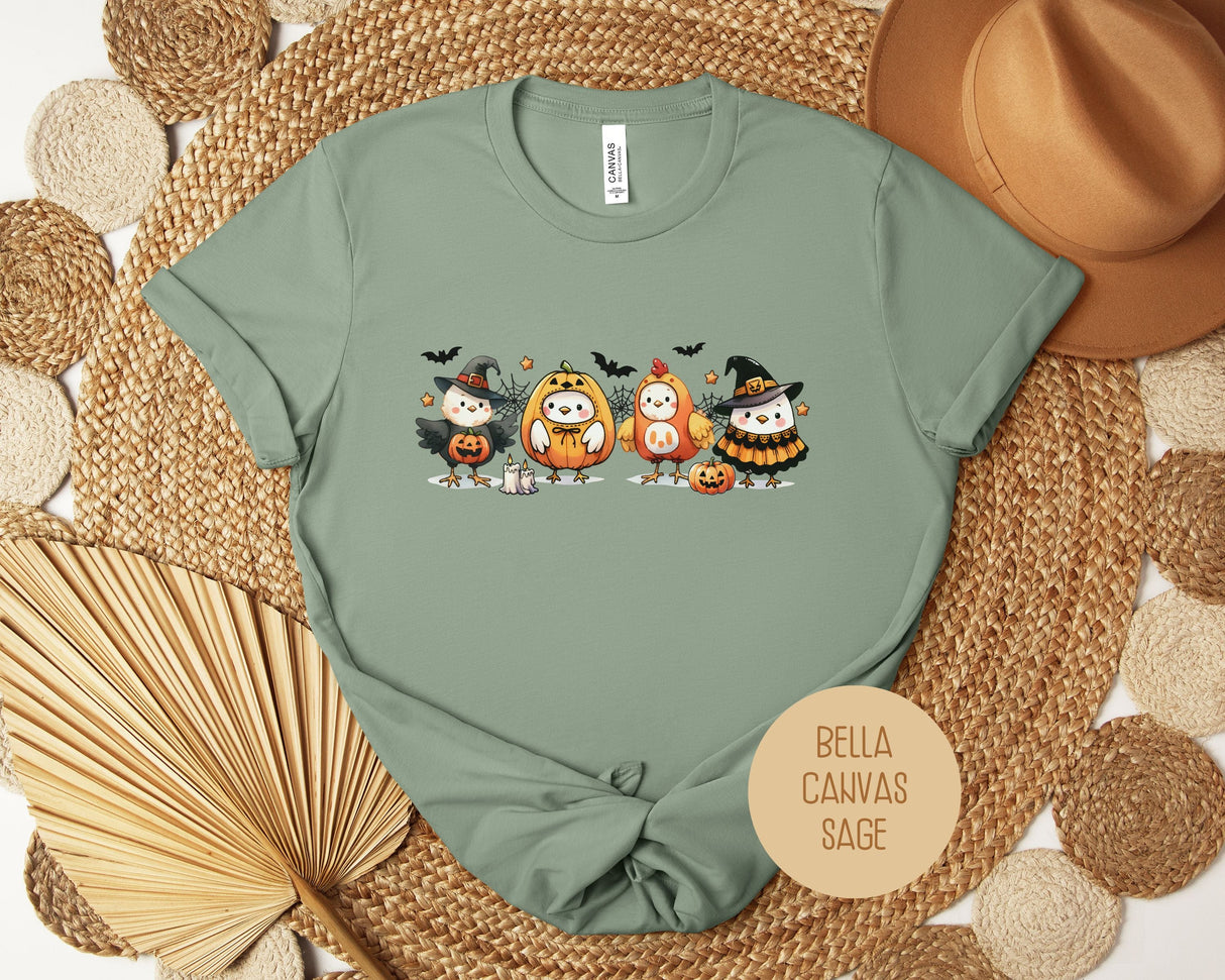 Chickens in Halloween Costumes Shirt-10
