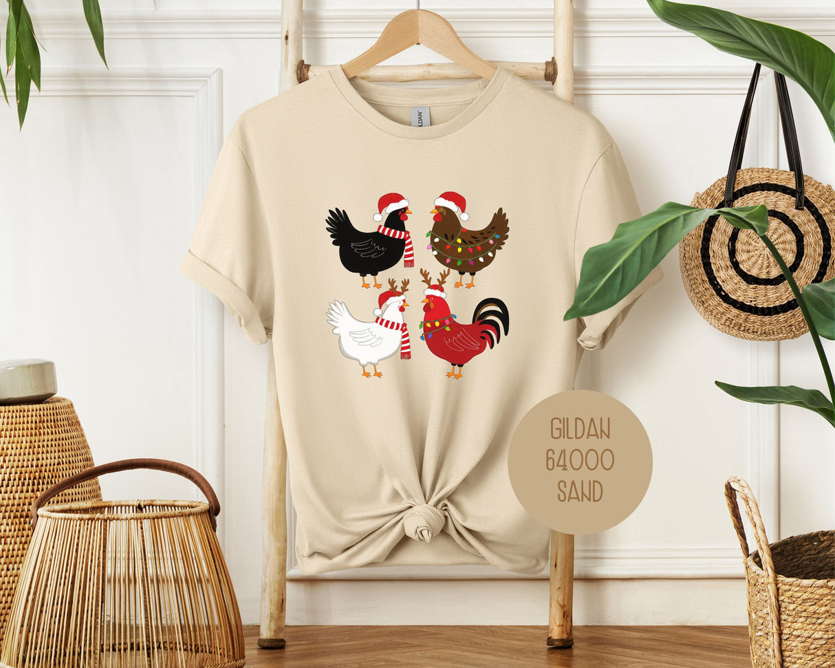 Cute Chickens Christmas Shirt-10