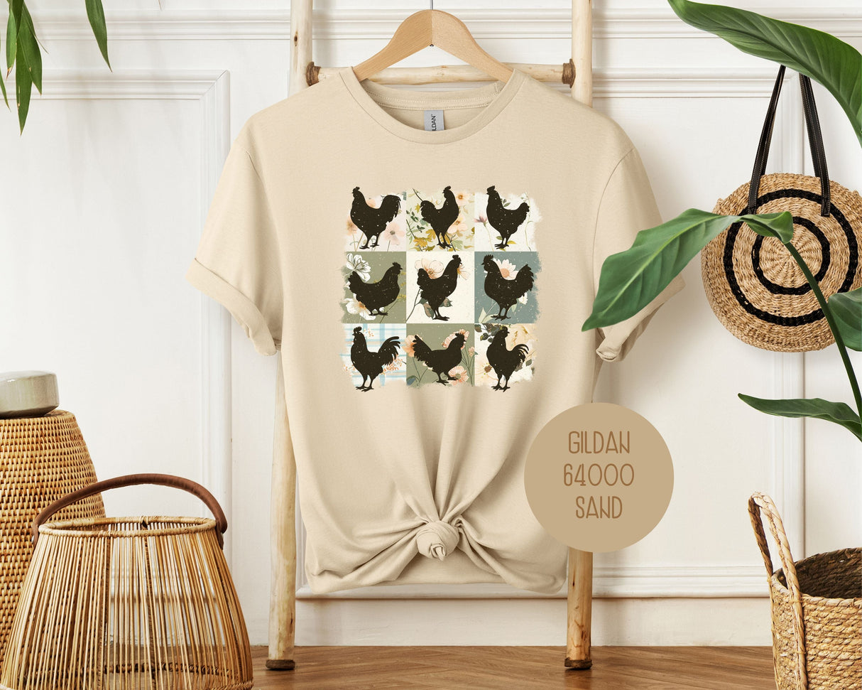 Cute Boho Chickens Shirt-10