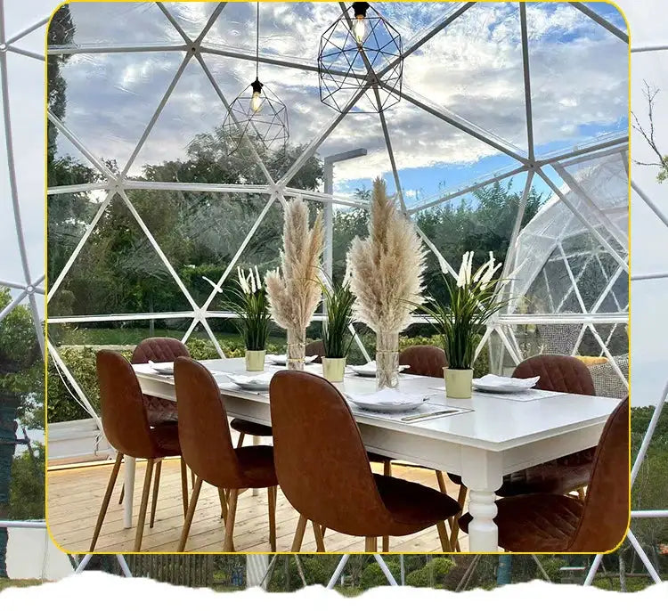 Garden Yard Glamping Dome Tent Inflatable Geodesic Dome Bubble Transparent Igloo Tent for Sale - Lootquake