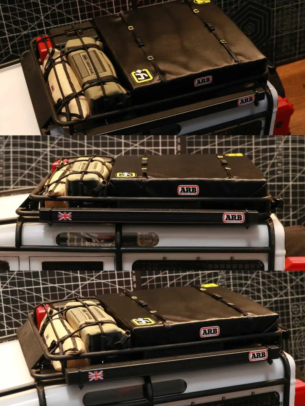 Simulated Tent Bag Side Tent Mood Accessory for 1/8 1/10 RC Track Car Traxxas TRX4 Defender Bronco AXIAL SCX10 RC4WD Decoration - Lootquake