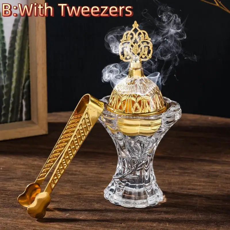 Difusor de fragancias de cristal estilo marroquí con forma de linterna árabe nocturna, candelabros de lujo para decoración del hogar.