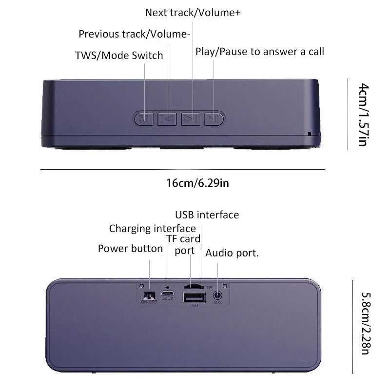 Altavoz inteligente creativo inalámbrico Bluetooth S18, audio para teléfono móvil, computadora, subwoofer para exteriores, radio conveniente