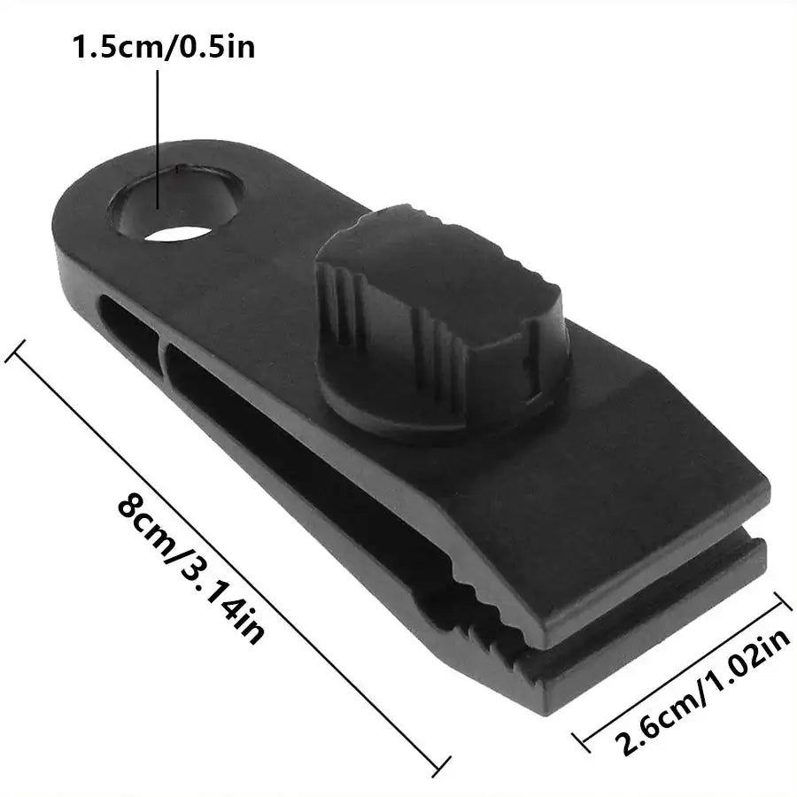 Tarp Clips Heavy Duty Thumb Screw Tarp Clamps Lock Grip Tent Clamps for Tarps Awning Supporting Tarpaulins - Lootquake