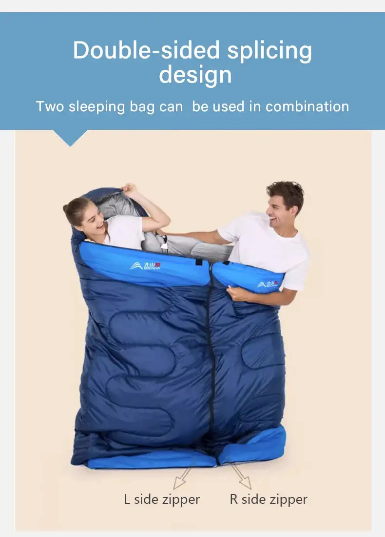 BISINNA Camping Sleeping Bag Ultralight Waterproof Winter Warm Envelope Backpacking Sleeping Bags for Outdoor Traveling Hiking - Lootquake