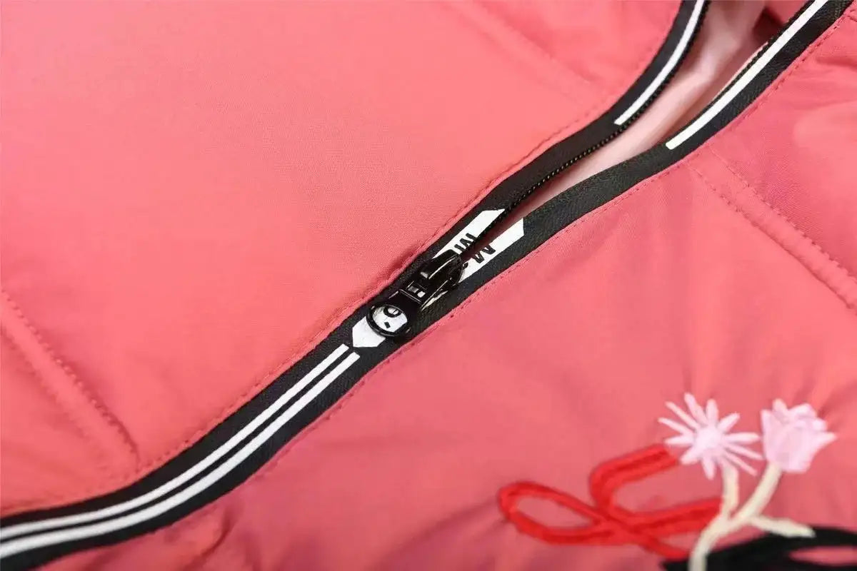 4 Color Big Size Winter Keep Warm Long Style Girls Jacket Teenage Thick Heavy Cold-proof Hooded Windbreaker Coat For Kids - Lootquake