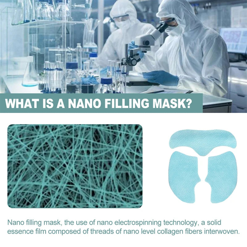 Mascarilla facial soluble de colágeno en papel, 3 unidades por bolsa, antiedad, hidratante, hidrolizada, reafirmante, lifting facial.