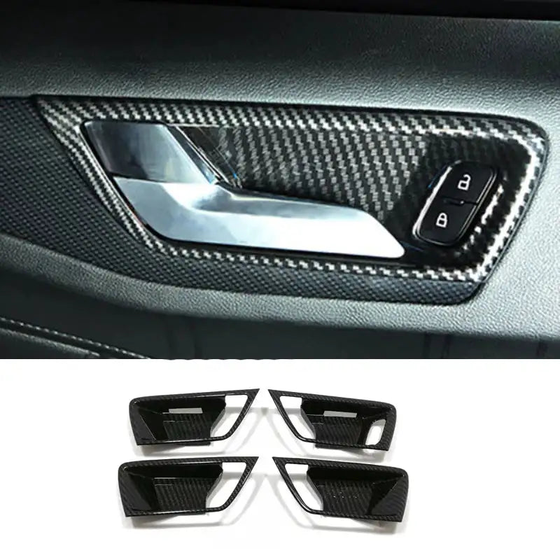 For Ford Focus MK4 2019 2020 Carbon Fiber Look Interior window swtich gear Steering Wheel Headlamp air Switche Button Cover Trim - Lootquake