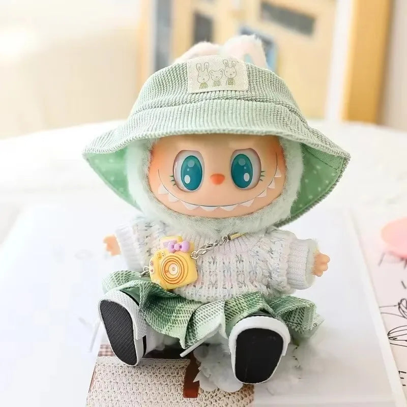 Labubu Ropa est utilisé pour l'ensemble de vêtements pour bébé Labubu, les vêtements Labubu Macaron JK jupe plissée appareil photo chaussure ensemble exquis