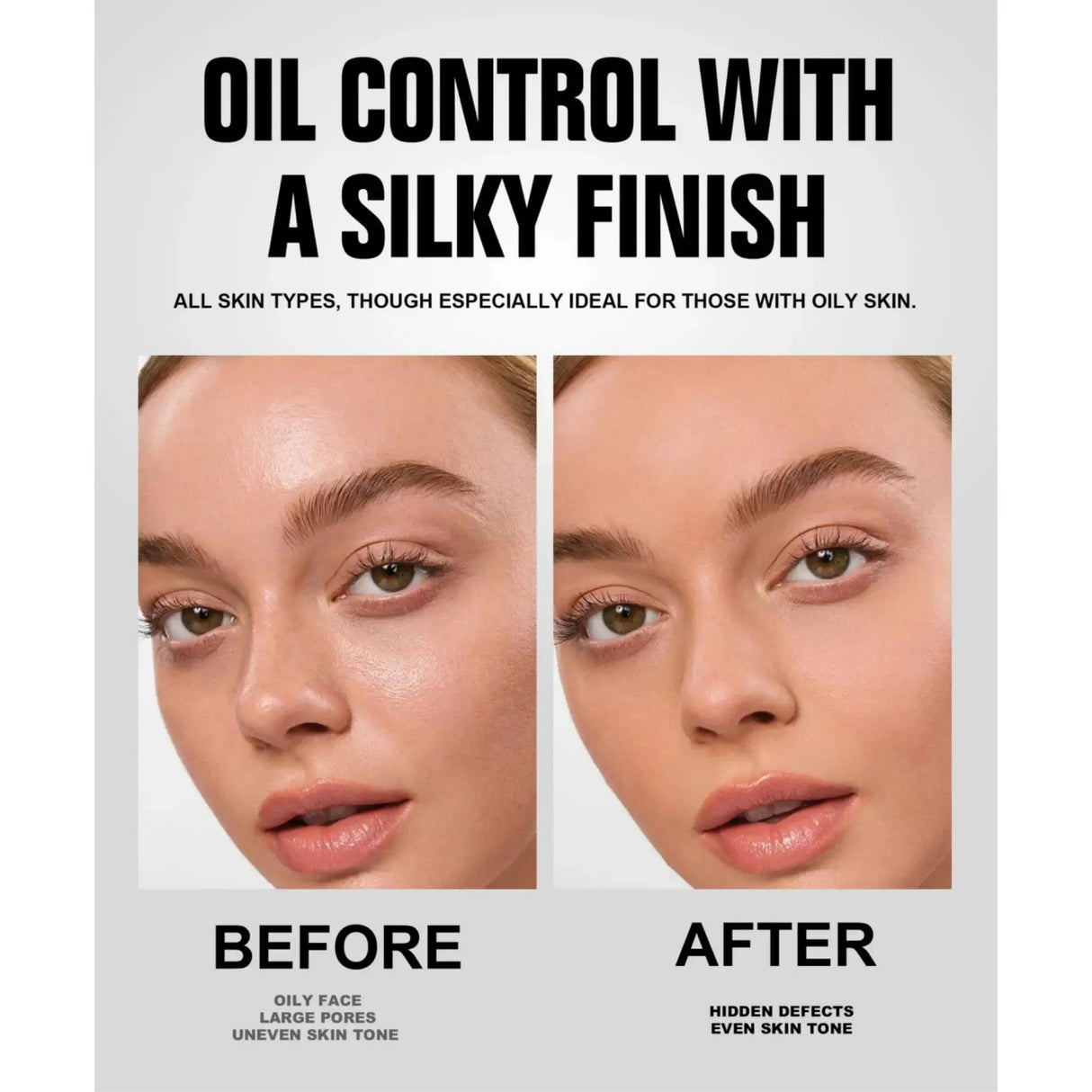 Base de maquillaje en polvo mate compacto, resistente al agua, de larga duración y cobertura total, 7 colores, para piel suave.