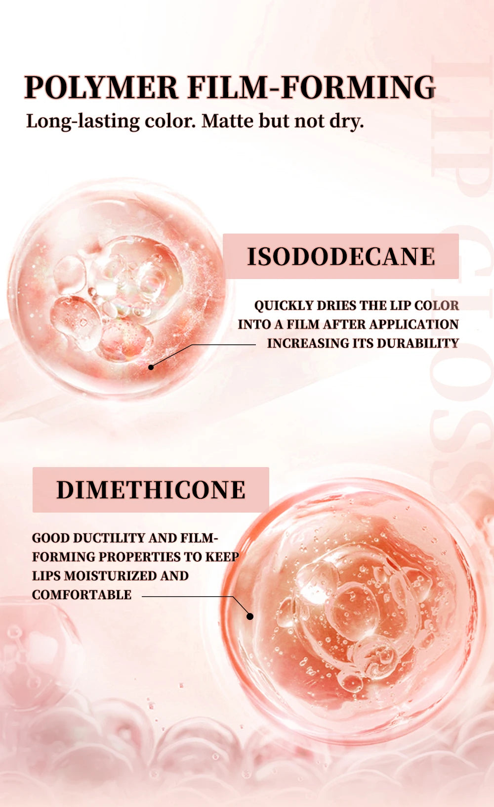 QIBEST 10 Couleurs Nude Mat Rouge à Lèvres Liquide Brillant à Lèvres Soyeux Imperméable Coupe Antiadhésive Teinte à Lèvres Rouge Violet Longue Durée Maquillage Durable