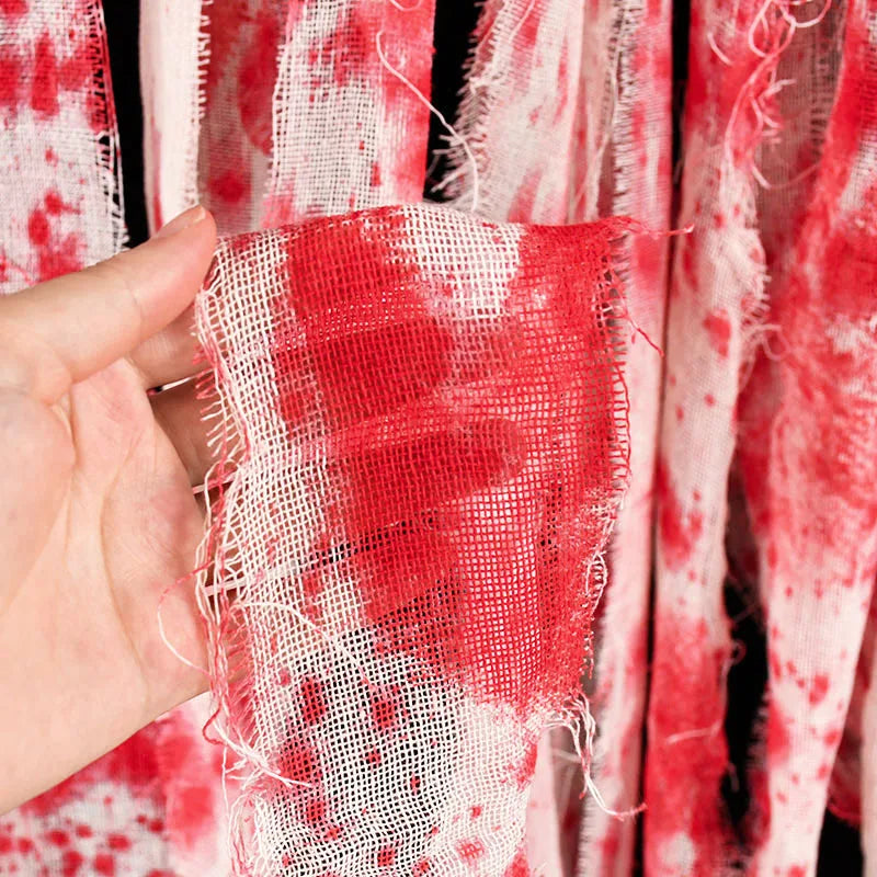 Haunted House Home Scene Decoration 3m/5m Halloween Bloody Gauze Bandage Warning Isolation Belt Horror Props For Halloween Party