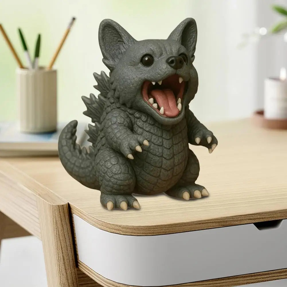 Handmade Dog Sculpture Handmade Resin Dog Figurines for Home Office Decor Collectible Puppy for Pet Unique Home Decoration