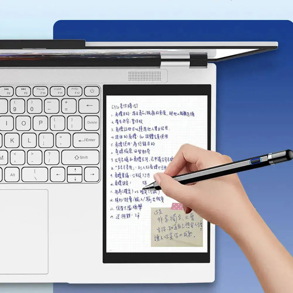 CRELNADER Dual Screen Laptop 7 Inch Touch Screen Metal Case RGB Backlit Fingerprint Unlock Window 11 Ultrathin Laptops Notebook - Lootquake