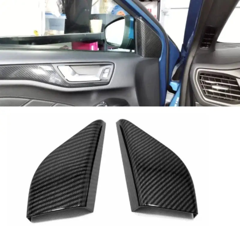For Ford Focus MK4 2019 2020 Carbon Fiber Look Interior window swtich gear Steering Wheel Headlamp air Switche Button Cover Trim - Lootquake