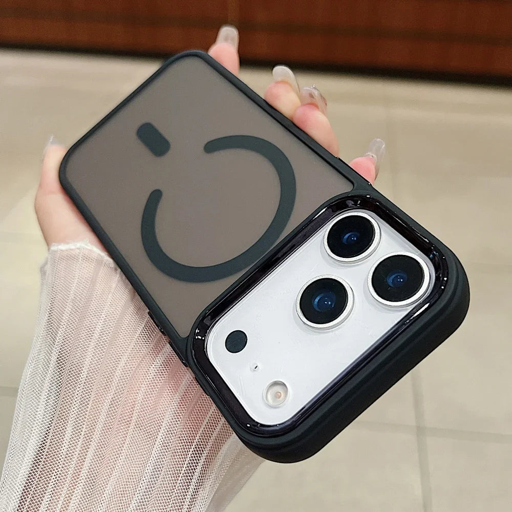 Funda ultrafina transparente para iPhone con carga inalámbrica Magsafe