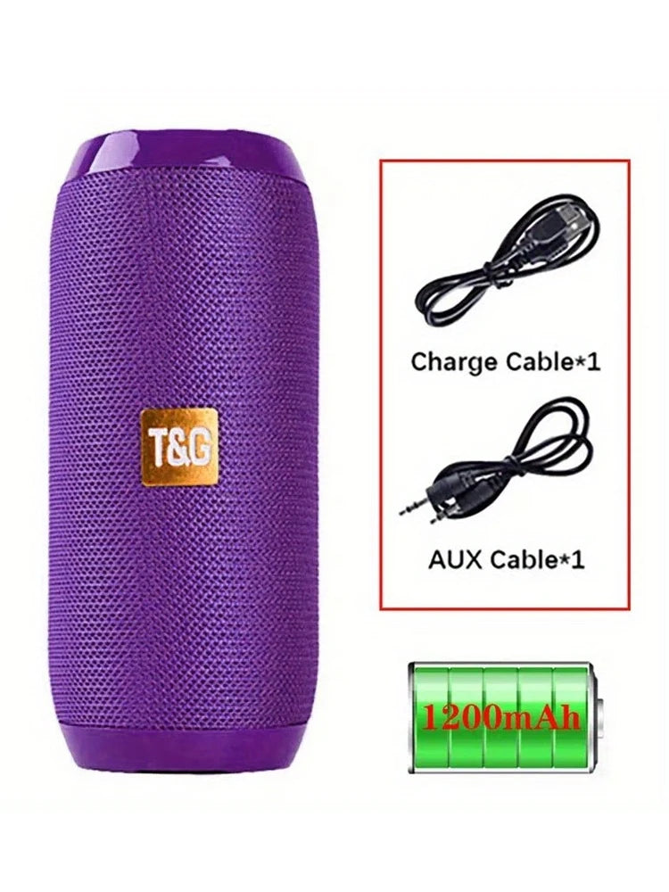 Altavoz Bluetooth portátil TG117 para exteriores, inalámbrico, con graves profundos, llamadas gratuitas, FM, tarjeta TF y unidad flash USB, compatible con teléfono móvil, tableta y TV.