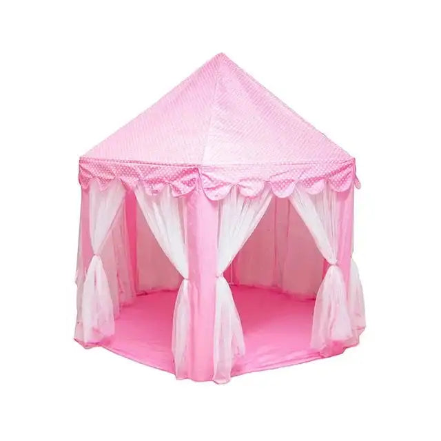 Portable Kids Toy Tipi Tent Princess Pink Girl Castle Play House Children Small House Folding Playtent Party Castle Child Room - Lootquake