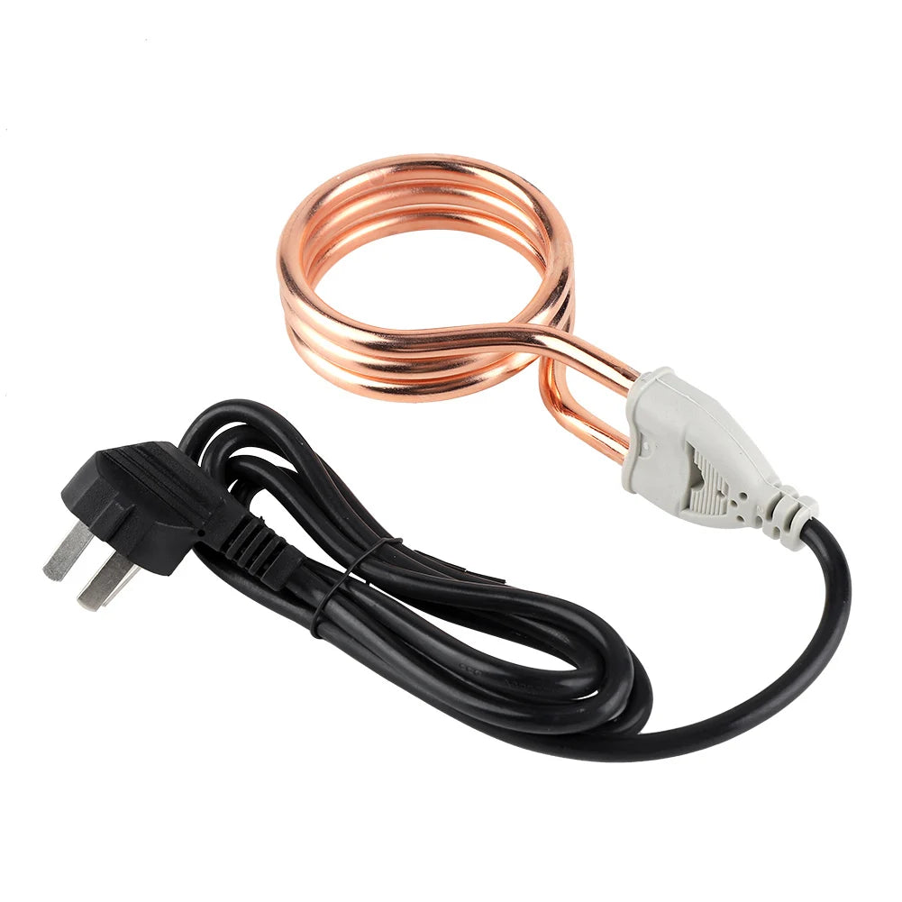 Chauffe-eau électrique à immersion 220 V 1 800 W, portable, pour la maison et les voyages