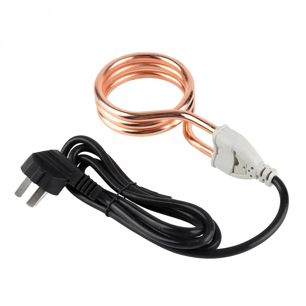 Chauffe-eau électrique à immersion 220 V 1 800 W, portable, pour la maison et les voyages