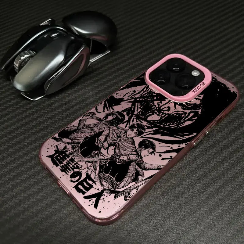 Funda para teléfono con diseño de monstruo de Attack on Titan