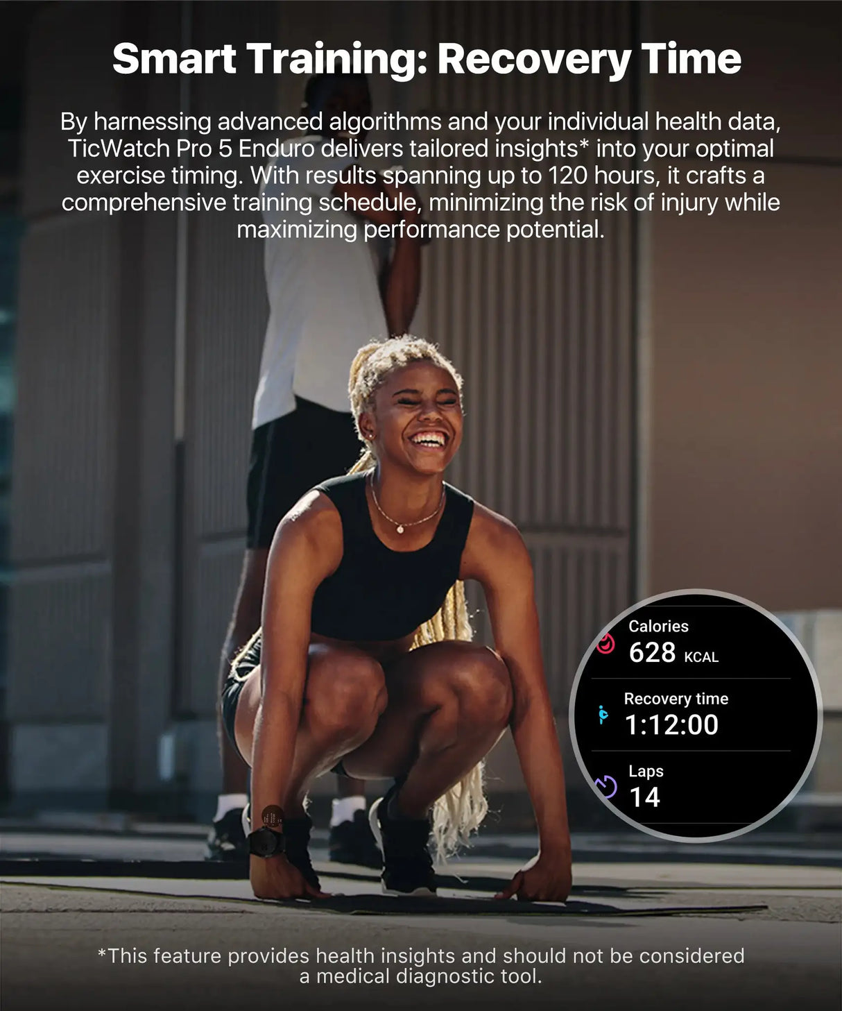 TicWatch Pro 5 Enduro Wear OS Smartwatch for Men 90Hrs Battery 110+ Workout Modes 7/24 Heart Rate Compass and Android Compatible - Lootquake