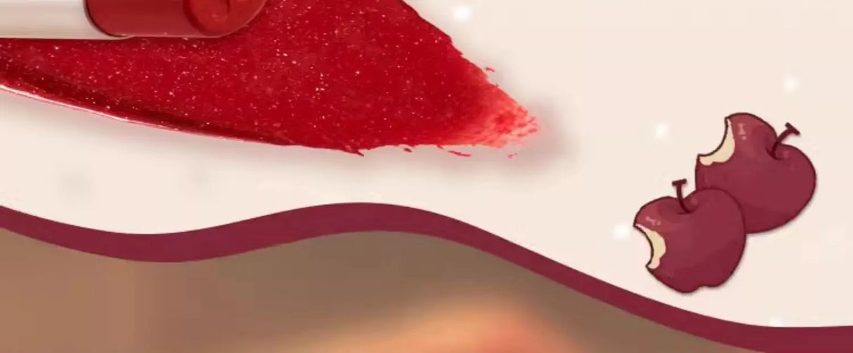 CUTE RUMOR Rouge à lèvres de Noël Petit Chaperon rouge Rouge à lèvres Lapin Brume velours Mat Fin Brillant à lèvres scintillant