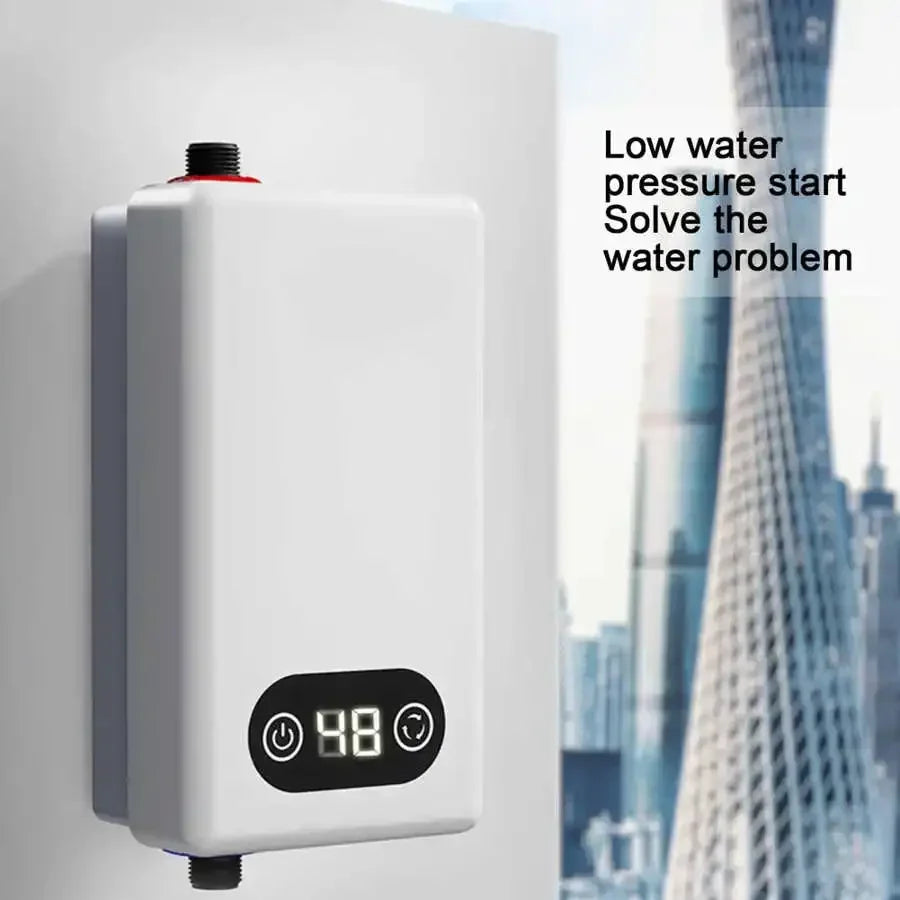 Chauffe-eau électrique instantané 220 V 4 500 W, fonction mémoire, conversion de fréquence, température constante