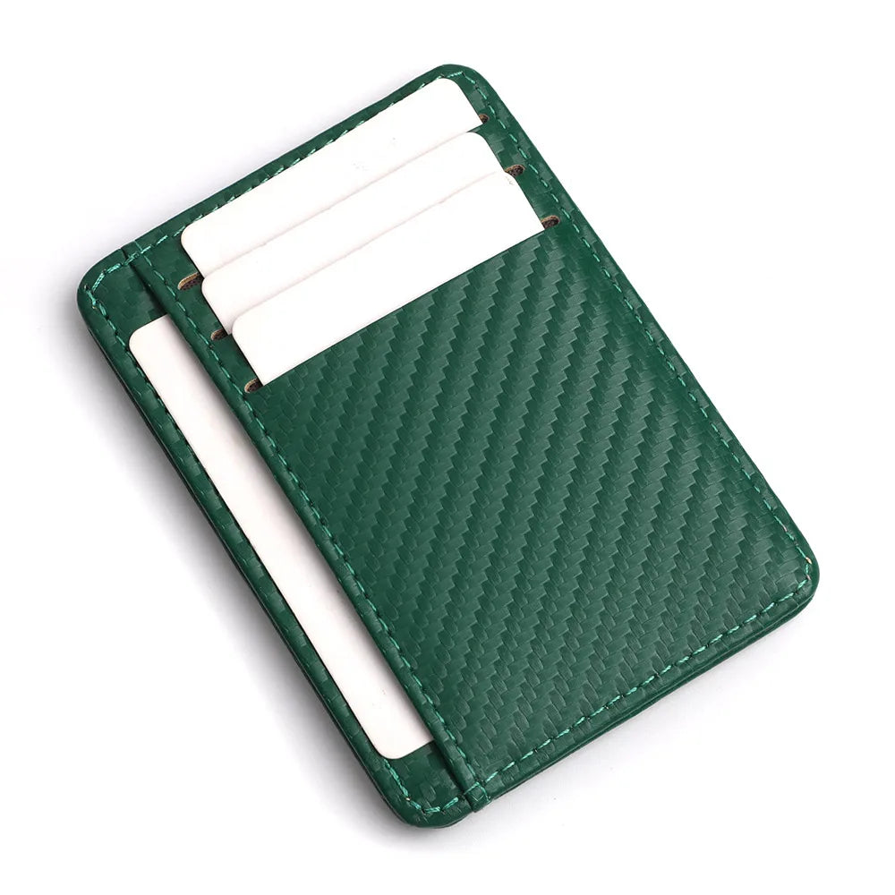 Ultra-thin PU Leather Wallet Credit Card ID Card Holder Male Business ID Card Case for Male And Female Card Holders