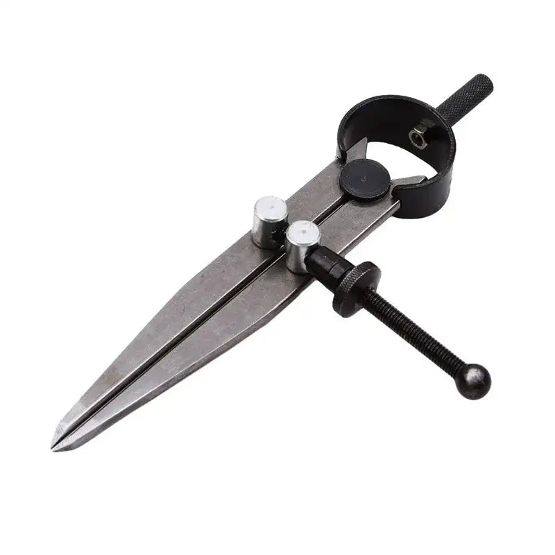 Adjustable Leather Compass Lockable Carbon Steel Divider Wing Creaser DIY Leathercraft Rotating Line Scribing Gauge Caliper Tool - Lootquake