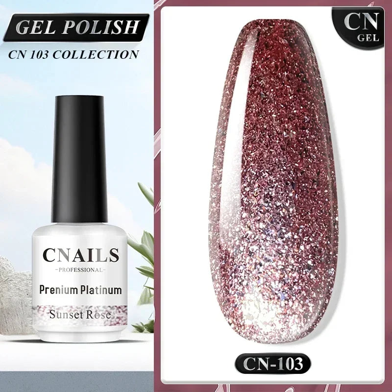 Esmalte de uñas CNails sin necesidad de limpiar, capa superior de gel transparente, capa base de gel, barniz de secado rápido, capa superior UV/LED, accesorios para decoración de uñas, esmalte de uñas mate