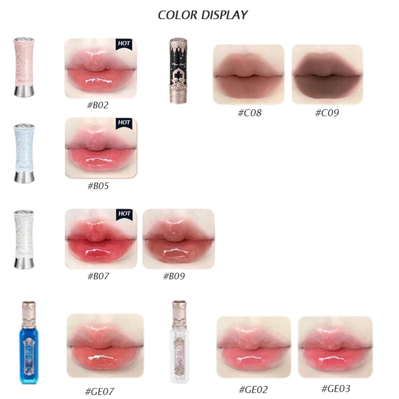 Rouge à lèvres Flower Knows Swan Ballet, brillant à lèvres effet miroir, hydratant et longue tenue, Nostickcup, nourrissant, 3,5 g