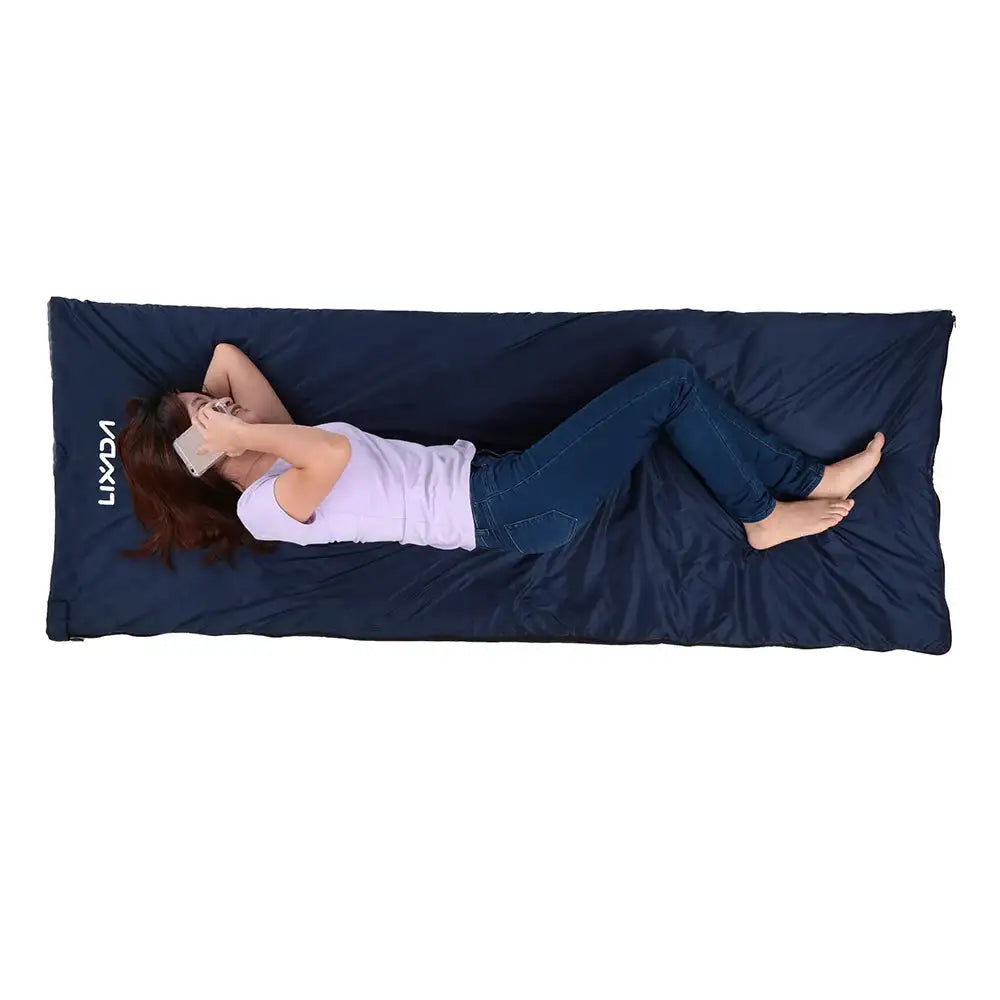 Saco de dormir portátil para exteriores Lixada de 190 x 75 cm, para acampar, viajar, senderismo, multifunción, ultraligero, 680 g, para mochileros.
