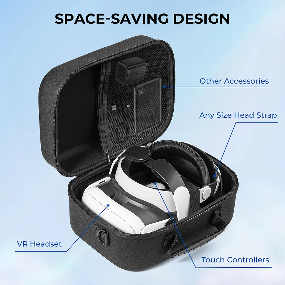 Carrying Case for Meta Quest 3 for BOBOVR M3 PRO Elite Strap Protective Bag Storage Bag for Travel and Home Storage