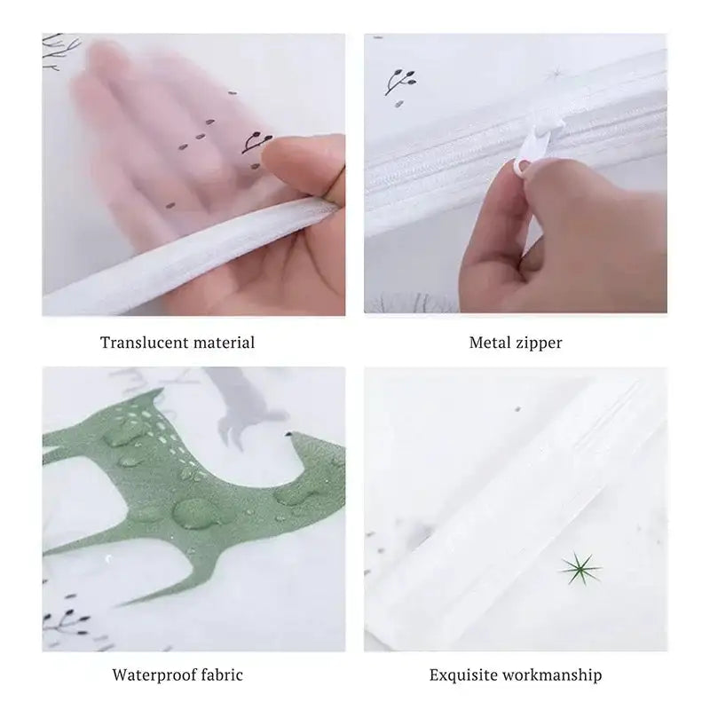 Dustproof Clothes Dust Cover Long Dress Suit Coat Dust Cover Closet Case Garment Storage Bag Clothes Wardrobes Hanging Organizer - Lootquake