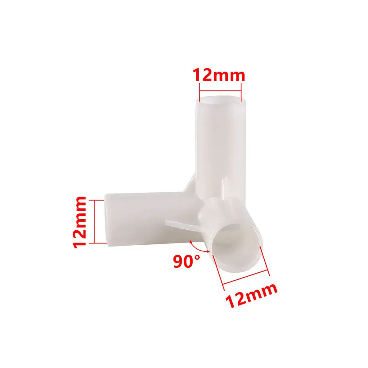 PVC Connector Inne Diameter 12mm Straight Elbow Tee 4-Way Joint 60/90/120/135 Degree Tee Garden Pipe Adapter DIY Tent Fittings - Lootquake