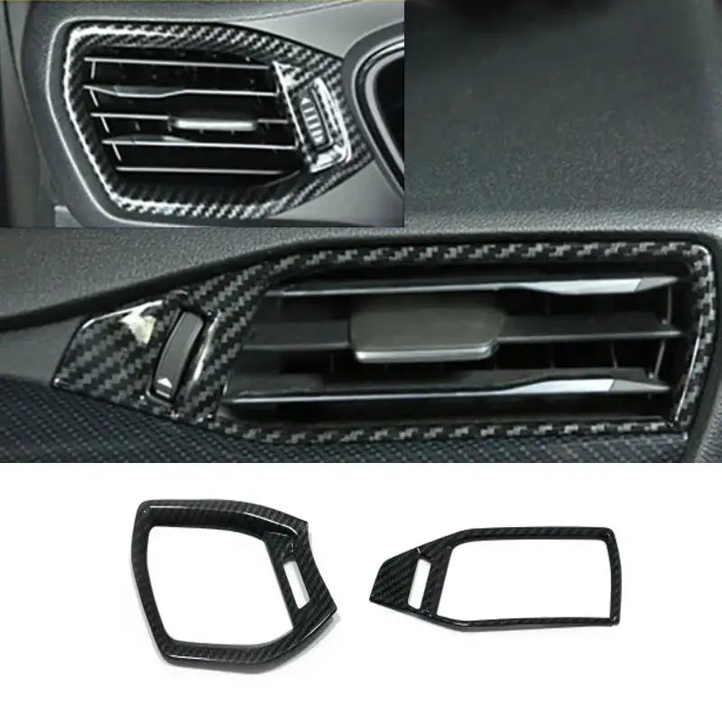 For Ford Focus MK4 2019 2020 Carbon Fiber Look Interior window swtich gear Steering Wheel Headlamp air Switche Button Cover Trim - Lootquake