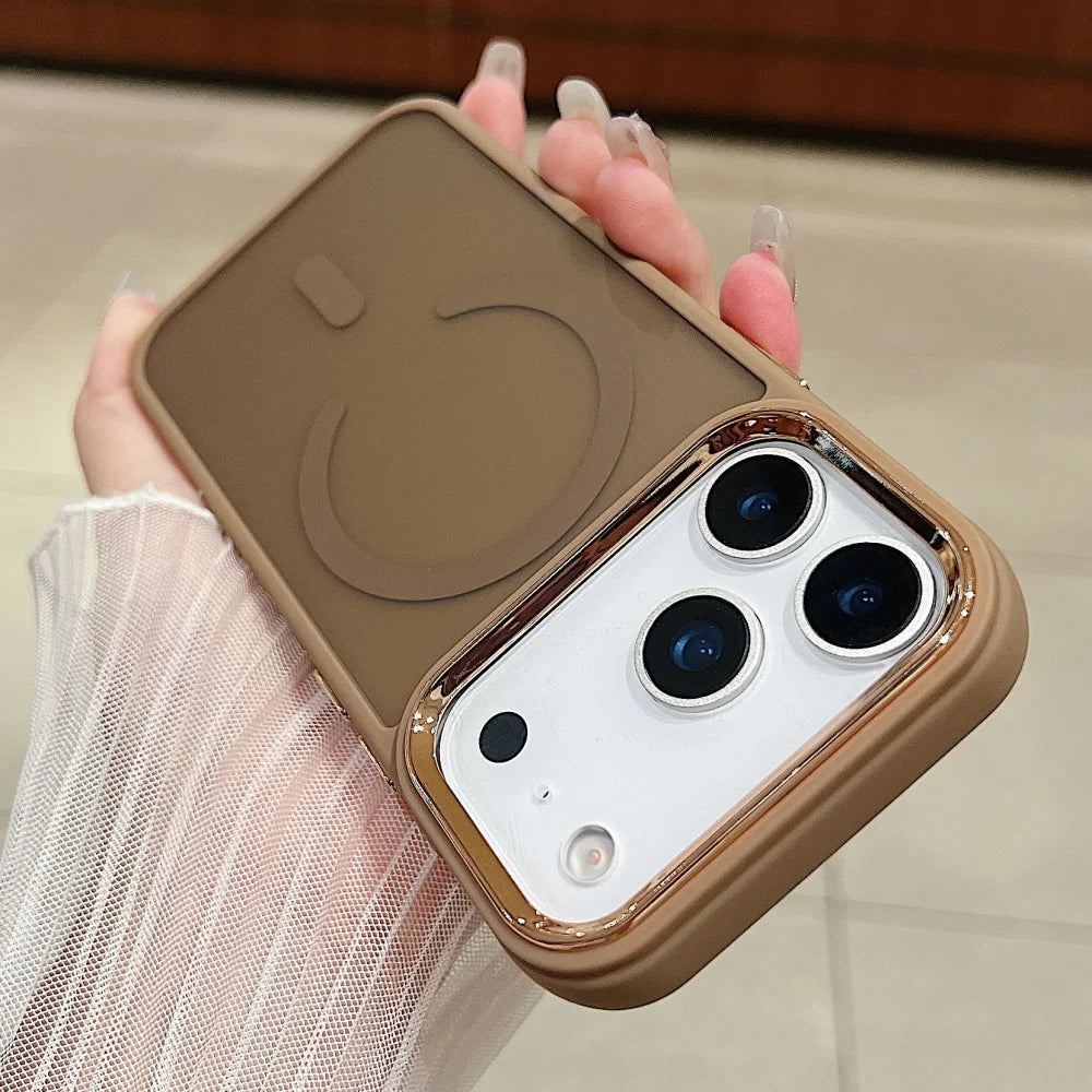 Funda ultrafina transparente para iPhone con carga inalámbrica Magsafe