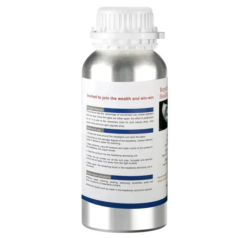 Car Headlight Repair Fluid High Quality headlight repair fluid kit Auto headlamp scratch repair yellow renovation 800G - Lootquake