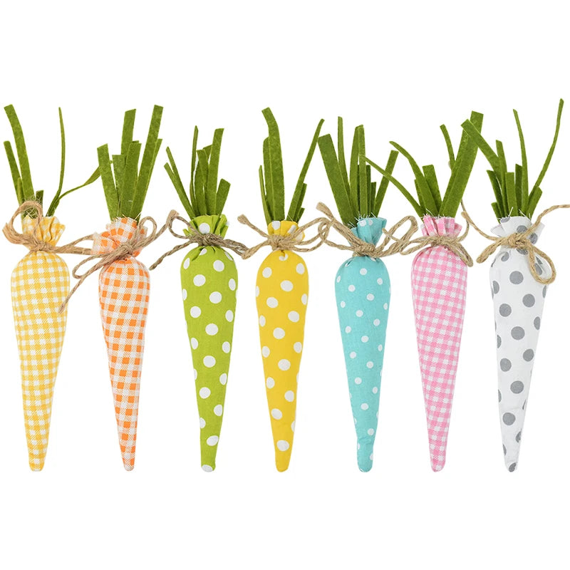3/1pcs Nov Woven Easter Carrots Ornaments Hanging Pendant for Easter Home Decorations Supplies 2023 Kids Easter Favors Gifts Toy - Lootquake