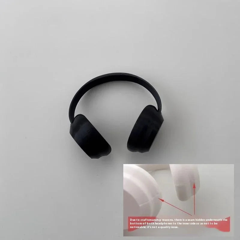 Casque Labubu mignon pour Labubu I II Mini peluche poupée casque décoration mode bricolage poupée accessoires cadeau