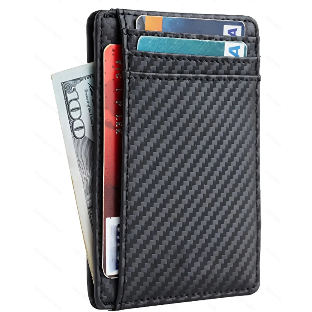 Ultra-thin PU Leather Wallet Credit Card ID Card Holder Male Business ID Card Case for Male And Female Card Holders