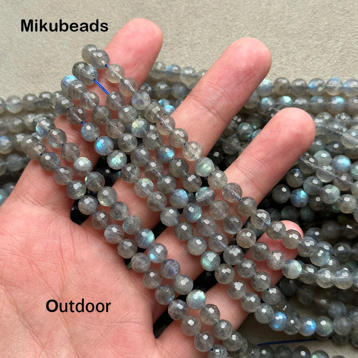 Natural AA+ Labradorite 6mm Faceted Shinny Round Loose Beads For Jewelry Making DIY Bracelets Necklace Strand Wholesale - Lootquake
