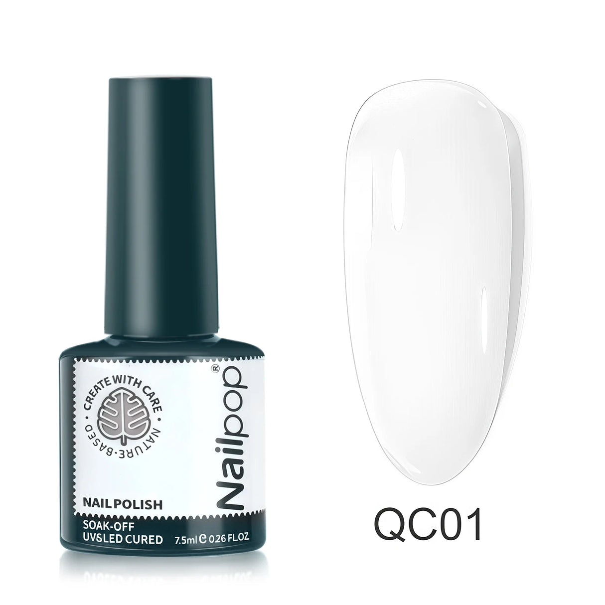 Esmalte de uñas en gel Nailpop profesional, 6 colores translúcidos, UV/LED, remojo, diseño de salón de uñas, color rosa nude, 1/6 unidades